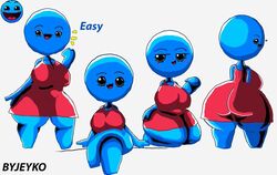  anthro big_ass big_breasts big_butt bubble_ass bubble_butt byjeyko easy_(geometry_dash) fat_ass fat_butt geometry_dash girlfriend 