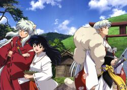  higurashi_kagome hishinuma_yoshihito inuyasha inuyasha_(character) sesshoumaru 