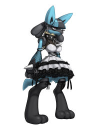  2025 3_toes absurd_res alternative_fashion anthro anthrofied armwear big_breasts biped black_lipstick blue_body blue_ears blue_fur blue_hair blue_tail breasts chest_spike clothed clothed_anthro clothed_female clothing collar cross cross_piercing digital_media_(artwork) digitigrade dress ear_piercing feet female female_anthro fishnet_armwear fishnet_clothing frilly frilly_clothing frilly_dress full-length_portrait fully_clothed fully_clothed_anthro fully_clothed_female fur generation_4_pokemon glistening glistening_hair goth gothic_lolita grey_body grey_fur grey_hair hair hand_spike hi_res j-fashion kujalla legwear lipstick lolita_(fashion) lucario makeup multicolored_body multicolored_fur multicolored_hair nintendo piercing pointy_ears pokemon pokemon_(species) pokemorph portrait prick_ears pupils red_eyes shaded simple_background snout soft_shading solo spiked_collar spikes spikes_(anatomy) standing stockings tail tan_body tan_fur thick_thighs three-quarter_view toes two_tone_hair white_background white_clothing white_dress white_sclera wide_hips 