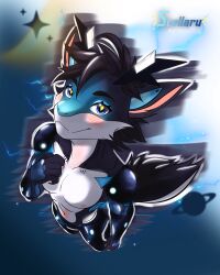  absurd_res anthro canid canine canis digital_media_(artwork) dragon dragonwolf_(character) dragonwolfcrossbreed furryartwork_(artist) hi_res hybrid icon introduction male male/male mammal my_new_character mythological_creature mythological_scalie mythology scalie solo stellaru synthetic wolf 