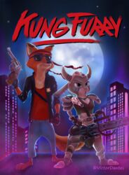  anthro armor canid canine city clothed clothing disney duo eyewear female fox fur gatling_gun gun handgun hi_res judy_hopps kung_fury lagomorph leporid machine_gun male mammal minigun moon nick_wilde rabbit ranged_weapon red_fox revolver standing sunglasses true_fox victordantes weapon zootopia 