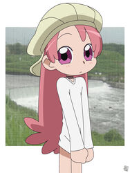  fami female hatomugisan ojamajo_doremi pink_eyes pink_hair 