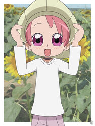  fami female hatomugisan ojamajo_doremi pink_eyes pink_hair 