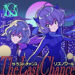  2girls album_cover blue_bodysuit blue_cape bob_cut bodysuit breasts cape city_lights cleavage cover cowboy_shot dot_nose full_moon grey_hair idoly_pride igawa_aoi kanzaki_rio long_sleeves medium_breasts moon multiple_girls night official_art purple_eyes retro_artstyle short_hair v-shaped_eyebrows yellow_eyes 