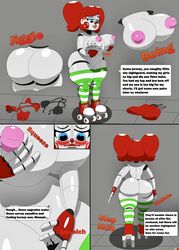  admiring baby_(fnafsl) big_ass big_breasts breast_squeeze circus_baby circus_baby_(fnaf) five_nights_at_freddy&#039;s grabbing_own_breast masturbating post_vore roller_skates so87baby ssjz06 summer_of_87_baby thick_thighs vore 