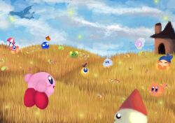  ambiguous_gender anthro bandana_waddle_dee gooey_(kirby) group hoshi_kodomo humanoid kirby kirby_(series) nintendo 