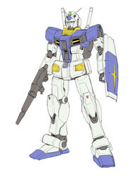  alternate_color bad_id bad_twitter_id beam_rifle energy_gun gun gundam highres holding holding_gun holding_shield holding_weapon mecha mobile_suit_gundam no_humans redesign robot rx-78-2 science_fiction shield solo standing sukekiyo56 v-fin weapon white_background yellow_eyes 