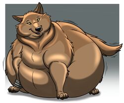  2015 all_fours belly big_belly canid canine canis cheek_bulge claws ears_up fangs feral fur head_tilt hectorthewolf looking_up male mammal morbidly_obese morbidly_obese_feral morbidly_obese_male nude obese obese_feral obese_male open_mouth overweight overweight_feral overweight_male raised_tail smile solo tail tail_motion teeth toboe_(wolf&#039;s_rain) wolf wolf&#039;s_rain yellow_eyes 