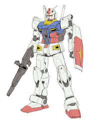  bad_id bad_twitter_id beam_rifle energy_gun gun gundam highres holding holding_gun holding_shield holding_weapon mecha mobile_suit_gundam no_humans redesign robot rx-78-2 science_fiction shield solo standing sukekiyo56 v-fin weapon white_background yellow_eyes 