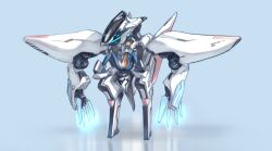  aqua_eyes bad_id bad_pixiv_id female mecha_musume navel observerz original solo 