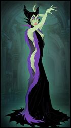  1girls 2010 artist_request disney disney_villains female female_only green_skin maleficent sleeping_beauty_(1959_film) solo tagme 