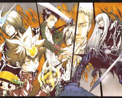  basil gokudera_hayato katekyou_hitman_reborn leon reborn sawada_iemitsu sawada_tsunayoshi superbi_squalo tagme_(character) yamamoto_takeshi 