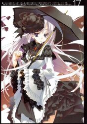  dress gothic_lolita kagome smoking traumatize white_hair 