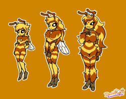  2021 :&lt; :3 ambiguous_gender antennae_(anatomy) anthro arthropod bee black_sclera blonde_hair breasts crown davidkyatt female fluffy fur group hair headgear hymenopteran insect_wings insects multicolored_body multicolored_fur multicolored_hair neck_tuft orange_body orange_fur orange_hair striped_body striped_fur striped_hair stripes tuft wings yellow_body yellow_fur young 