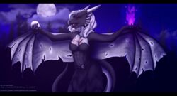  black_bars blood bodily_fluids bone breasts clothing corset corset_dress dragon female fire icy-marth letterbox lingerie mythological_creature mythological_scalie mythology scalie skull solo tail topwear valcyrie vampire 