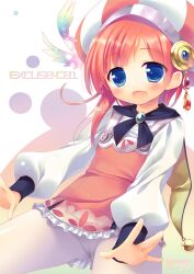  :d aged_down atelier_(series) atelier_meruru atelier_rorona bell blue_eyes blush cameltoe commentary_request content_rating cover cover_page doujin_cover female gem hat long_hair long_sleeves looking_at_viewer open_mouth outstretched_arms pantyhose puffy_long_sleeves puffy_sleeves red_hair rororina_fryxell sazaki_ichiri sitting smile solo striped_clothes striped_headwear vertical-striped_clothes vertical-striped_headwear white_pantyhose 