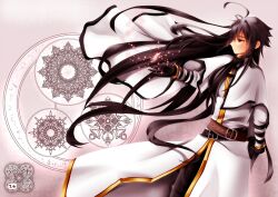  black_hair long_hair male male_focus monochrome_factor red_eyes ryuko_(monochrome_factor) solo willfin 