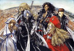  abel_nightroad armor caterina_sforza dress hugue_de_watteau kate_scott leon_garcia_de_asturias megane nun sword thores_shibamoto tres_iqus trinity_blood 