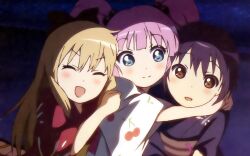  funami_yui japanese_clothes toshinou_kyouko yoshikawa_chinatsu yuru_yuri 