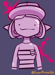  animal_humanoid candy cephalopod cephalopod_humanoid clothed clothing dessert ditto_(pokemon) female food front_view fully_clothed generation_1_pokemon gum_(supersoupnova) hat headgear headwear hi_res humanoid inkling looking_at_viewer marine marine_humanoid mollusk mollusk_humanoid nintendo not_furry pokemon pokemon_(species) smile solo splatoon super_smash_bros. supersoupnova 