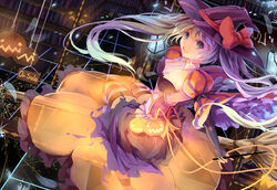  amicis cleavage halloween hatsune_miku see_through thighhighs vocaloid witch 