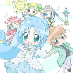  chibi chiffon fango fine fushigiboshi_no_futago_hime fushigiboshi_no_futago_hime_gyu mirai noche poomo rein school_uniform 