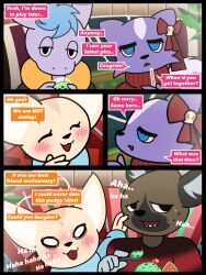  2024 aggretsuko alternate_universe asinus bedroom_eyes beverage black_eyes black_nose blue_hair blush bodily_fluids brown_body brown_fur bubble_tea canid canine clothing colored dessert donkey duo emotionless english_description english_text equid equine female fennec_fox fenneko food fox fur group haida_(aggretsuko) hair hi_res hyena ice_cream male male/female mammal mephitid nami955 narrowed_eyes nervous nervous_smile nervous_sweat netflix open_mouth open_smile purple_body purple_fur red_bow_ribbon sanrio seductive shikabane_(aggretsuko) simple_background skunk smile sweat sweatdrop sweater tadano_(aggretsuko) tan_body tan_fur text topwear true_fox turtleneck white_body white_fur yellow_body yellow_fur 