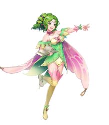  alternate_costume bare_shoulders book boots breasts cape dress female fire_emblem fire_emblem:_the_sacred_stones fire_emblem_heroes full_body gradient_clothes green_eyes green_hair hair_ornament hand_up haruno_itsuki highres holding holding_book jewelry l&#039;arachel_(fire_emblem) l&#039;arachel_(resplendent)_(fire_emblem) leg_up long_hair looking_away medium_breasts non-web_source official_art open_book open_mouth short_dress sleeveless smile solo thigh_boots thighs transparent_background turtleneck wrist_cuffs zettai_ryouiki 