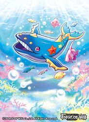  air_bubble bad_id bad_twitter_id bubble company_name coral fish force_of_will no_humans official_art open_mouth pink_eyes sakuma_sanosuke starfish teeth underwater whale 