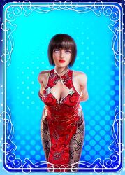  anna_williams brown_hair clothed female female_only honey_select model solo solo_female tekken 