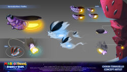  16:9 1_eye 2023 3_eyes 4k absurd_res adobe_photoshop_(artwork) ambiguous_feral ambiguous_gender arthropod artist_name beady_eyes beetle bioluminescence black_eyes blue_body blue_skin chiara_tomasello colored concept_art copyright_symbol digital_drawing_(artwork) digital_media_(artwork) directional_arrow elateroid elytron english_description english_text feral firefly flying food fruit glowing gradient_background grey_background grey_eyes hi_res insect_wings insects lidded_eyes light lighting mario_plus_rabbids_sparks_of_hope markings melon multi_eye nintendo official_art plant purple_body purple_skin quadruped shaded simple_background sleeping solo sparkles symbol text ubisoft watermelon widescreen wings year yellow_markings 