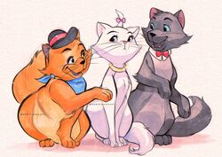  2020 :&lt; accessory aged_up annoyed artist_name bandana berlioz_(aristocats) blue_eyes bow_(feature) bow_accessory bow_ribbon bow_tie brother_(lore) brother_and_sister_(lore) brothers_(lore) clothing digital_drawing_(artwork) digital_media_(artwork) disney domestic_cat fangs felid feline felis female feral frown fur grey_body grey_fur group hair_accessory hair_ribbon hairbow happy hat headgear headwear hi_res jewelry kerchief male mammal marie_(aristocats) necklace noririnhayashi orange_body orange_fur ribbons sibling_(lore) sister_(lore) smile teeth the_aristocats top_hat toulouse_(aristocats) white_body white_fur 