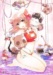  animal_ears bare_legs barefoot bell black_hair blue_hair blush blush_stickers bottle bow brown_hair carrying carrying_under_arm cat_cutout cat_ear_panties cat_lingerie cat_tail cat_teaser character_doll choker cleavage_cutout clothing_cutout commentary dated emo_(ricemo) eyebrows female flower frills full_body gekkan_shoujo_nozaki-kun hairbow head_tilt heart hori_masayuki ink_bottle jingle_bell kashima_yuu long_hair looking_at_viewer meme_attire mikoshiba_mikoto navel neck_bell nozaki_umetarou open_mouth orange_hair paintbrush panties petals plant polka_dot polka_dot_bow purple_eyes purple_hair raccoon_ears raccoon_tail red_bow red_hair red_panties ribbon rose sakura_chiyo seiza seo_yuzuki side-tie_panties signature sitting solo stomach swept_bangs tail tail_bell tail_bow tail_ornament tanuki underwear underwear_only wakamatsu_hirotaka 