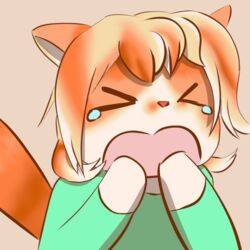  1:1 akizuki_(xefino) angry anthro calico_cat chibi clothed clothing digital_drawing_(artwork) digital_media_(artwork) domestic_cat emoji felid feline felis female frustrated icon mammal open_mouth solo tagme tears_of_desperation xefino 