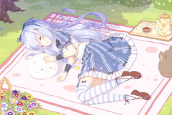  dress gochuumon_wa_usagi_desu_ka? senba_hikari thighhighs tippy_(gochuumon_wa_usagi_desu_ka?) 