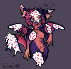  anthro black_body black_fur black_hair black_nose breasts canid canine canis chibi_wings collar digital_media_(artwork) dobermann domestic_dog female fur hair heart-shaped_hair heart_(marking) heart_symbol hi_res love male mammal markings mastectomy_scar multicolored_body multicolored_hair multicolored_wings nonbinary_(lore) o-ring patchwork_creature pinatareaper pinscher raccoon_tail_hair red_collar red_hair red_wings scar seam_(sewing) smile solo spiked_collar spikes tan_body tan_fur tongue tongue_out trans_(lore) white_body white_fur white_hair white_wings wings 