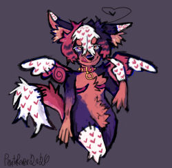  anthro black_body black_fur black_hair black_nose canid canine canis chibi_wings collar collar_only dobermann domestic_dog fur hair heart-shaped_hair heart_(marking) heart_symbol hi_res love male mammal markings mastectomy_scar multicolored_body multicolored_hair multicolored_wings nonbinary_(lore) nude o-ring patchwork_creature pinatareaper pinscher raccoon_tail_hair red_collar red_hair red_wings scar seam_(sewing) solo spiked_collar spikes tan_body tan_fur tongue tongue_out top_scars trans_(lore) white_body white_fur white_hair white_wings wings 