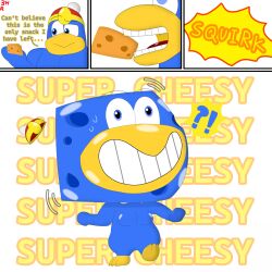  1:1 2026 300redhun 3_toes 4_panel_comic ambiguous_species anthro big_head blue_body blue_eyes cheese clothing dairy_products dialogue digital_media_(artwork) eating eating_food english_text eyebrows featureless_chest feet food food_head food_transformation hat hat_only head_expansion headgear headgear_only headwear headwear_only hi_res holding_cheese holding_food holding_object huge_head hyper hyper_head instant_transformation king_dedede kirby_(series) looking_at_food looking_at_object male male_anthro moobs mostly_nude nintendo no_navel nude_anthro nude_male one_foot_raised open_mouth overweight overweight_anthro overweight_male permanent_smile red_tongue shaded signature simple_background solo teeth text toes tongue transformation white_background yellow_feet yellow_text 