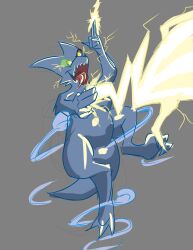  absurd_res blue_body blue_scales electricity electricity_manipulation elemental_manipulation female heterochromatic_scleras hi_res kobold scales 