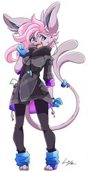  anthro anthrofied breasts clothed clothing digital_media_(artwork) eeveelution espeon female fur generation_2_pokemon hair hamsteroftime hi_res mammal nintendo open_mouth pink_hair pokemon pokemon_(species) pokemorph simple_background solo white_background 