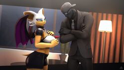  16:9 3d_(artwork) 4k absurd_res alcohol anthro bat beverage big_breasts black_bottomwear black_clothing black_pants black_suit bottomwear bow_tie breasts clothing curtains digital_media_(artwork) domibun dominus_(dominussfm) duo epic_games eyelashes eyewear female fortnite glass gloves hair handwear hat headgear headwear henchmen hi_res holding_object holding_wine_glass hotpants human inside lamp looking_at_breasts looking_down male mammal membrane_(anatomy) membranous_wings midriff open_mouth pants plant purple_wings rouge_the_bat sega shorts sonic_the_hedgehog_(series) source_filmmaker_(artwork) standing suit sunglasses teal_eyes warfare_machine warfare_rouge white_hair widescreen window wine wings 