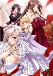  charlotte_hazelrink cleavage dress fujikura_yuu komori_kei princess_lover! seika_houjouin silvia_van_hossen 