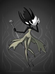  2025 3:4 abstract_background absurd_res anthro arthropod biped black_body breasts damaged_body eidel-elias-weise featureless_feet feet female glowing glowing_eyes hi_res holding_mask holding_object holding_weapon hollow_knight:_silksong hollow_knight_(franchise) insects narrow_shoulders phantom_(hollow_knight:_silksong) removing_mask sewing_pin shoulderless_dress small_breasts small_waist solo team_cherry thigh_gap thin_thighs unknown_species wasp_waist weapon white_eyes wide_hips worn_clothing 