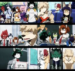  alternate_species amphibian anthro ashido_mina asui_tsuyu avian bird burn_scar canid canine canis clothed clothing cricetid crocodile crocodilian crocodylid domestic_cat domestic_dog dragon eijiro_kirishima english_text equid equine felid feline felis female fire frog fumikage_tokoyami furrification genetic_chimerism green_hair group hair hamster hi_res horse hybrid incredibleediblecalico izuku_midoriya katsuki_bakugou kyoka_jiro lagomorph leporid lion lynx male mammal mashirao_ojiro minoru_mineta my_hero_academia mythological_creature mythological_scalie mythology ochaco_uraraka pantherine rabbit reptile rodent scalie scar serval shiba_inu snow_leopard spitz split_color_hair tenya_ida text todoroki_shouto 