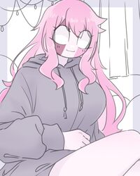  breasts friday_night_funkin hoodie sarvente_(dokki.doodlez) sarvente_(friday_night_funkin) tagme thick_thighs wholesome yume0534 