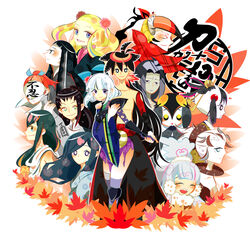  biyorigou higaki_rinne hiteihime_(katanagatari) itezora_konayuki katanagatari kiguchi_zanki maniwa_houou maniwa_pengin sabi_hakuhei souda_emonzaemon togame tsuruga_meisai uneri_ginkaku yasuri_nanami yasuri_shichika 