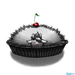  1:1 2017 ambiguous_gender blush cherry closed_eyes conditional_dnp dessert digital_media_(artwork) feral food fruit horn legacy_(ratte) pastry pie plant poof ratte ratteguhn signature simple_background smile solo temperate_rainforest_ratteguhn theta_(ratte) white_background 