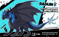  blitzdrachin conditional_dnp dragon english_text feral model_sheet mythological_creature mythological_scalie mythology raolinn scalie solo tail text wings y2k_(graphic_design) 