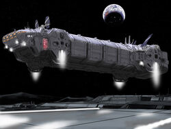  antennae building city commentary_request creator_connection crescent_moon eagle_transporter earth_(planet) landing luna_city luna_transporter luna_transporter_ii marison_(aono107) moon no_humans original outpost planet radar redesign science_fiction space space:_1999 spacecraft ufo_(copyright) 