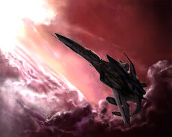  aircraft airplane bad_id bad_pixiv_id cloud commentary_request dusk flying ghost_drone jet kawanakajima macross macross_zero no_humans photoshop_(medium) qf-2001 sky variable_fighter vehicle_focus vf-0 